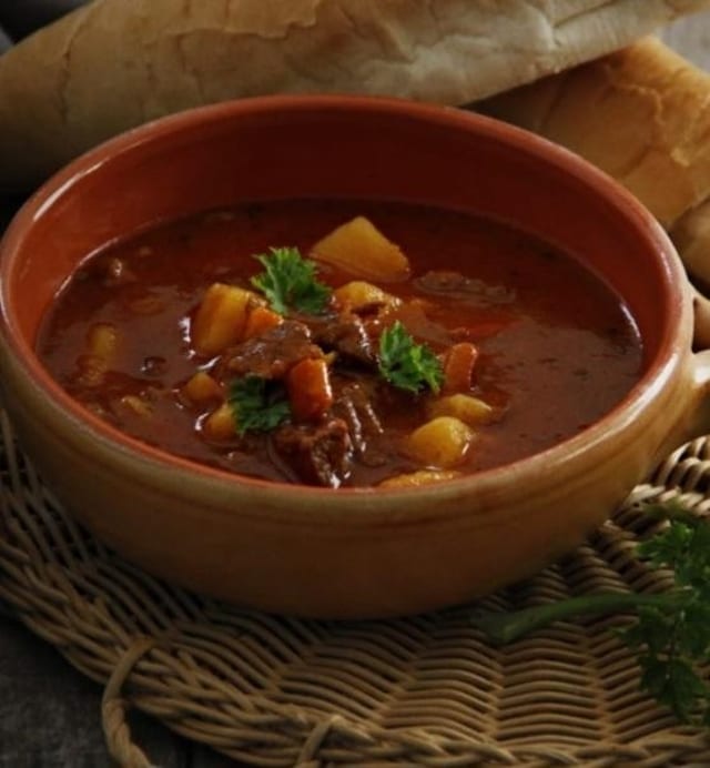 Gulashova- Traditional Czech Soup.