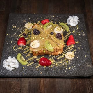 French Toast with Pistachio Cream