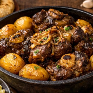 Kazan Dumgoza(Uzbek Oxtail Pot Roast)