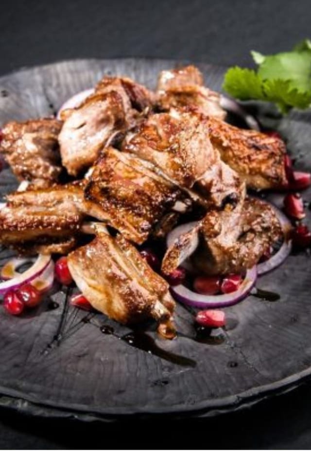 Grilled Lamb Ribs.