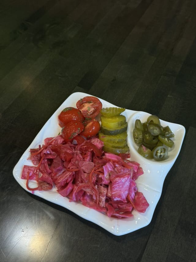 Assorted Pickles.