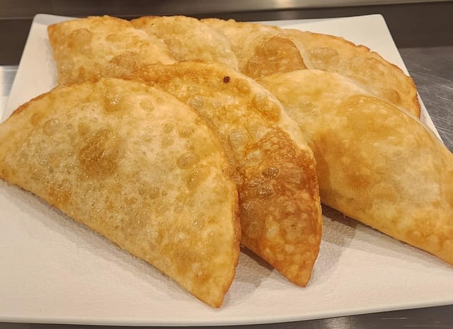 Cheburek with Pumpkin.
