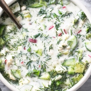 Cold soup - Okroshka