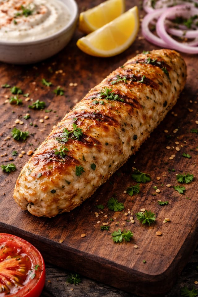 Chicken Kufta Kebab.