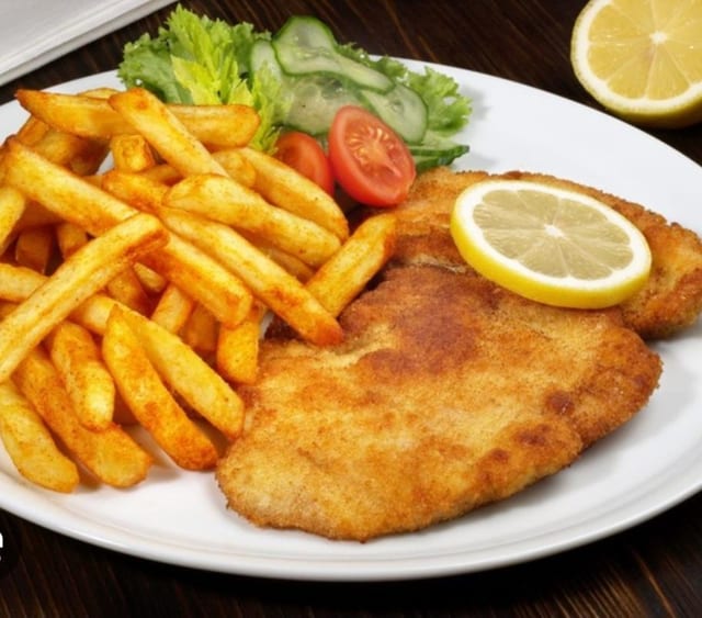 Chicken Schnitzel.