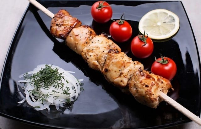 Chicken Breast Kebab.