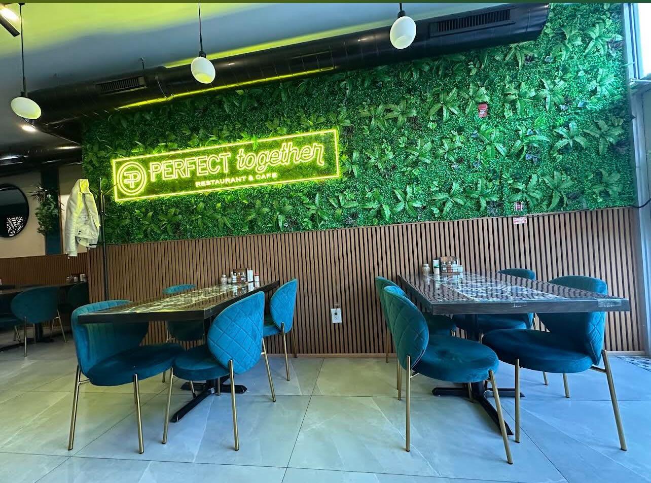 Family dining experience at Perfect Together halal restaurant in Philadelphia — Borscht soup