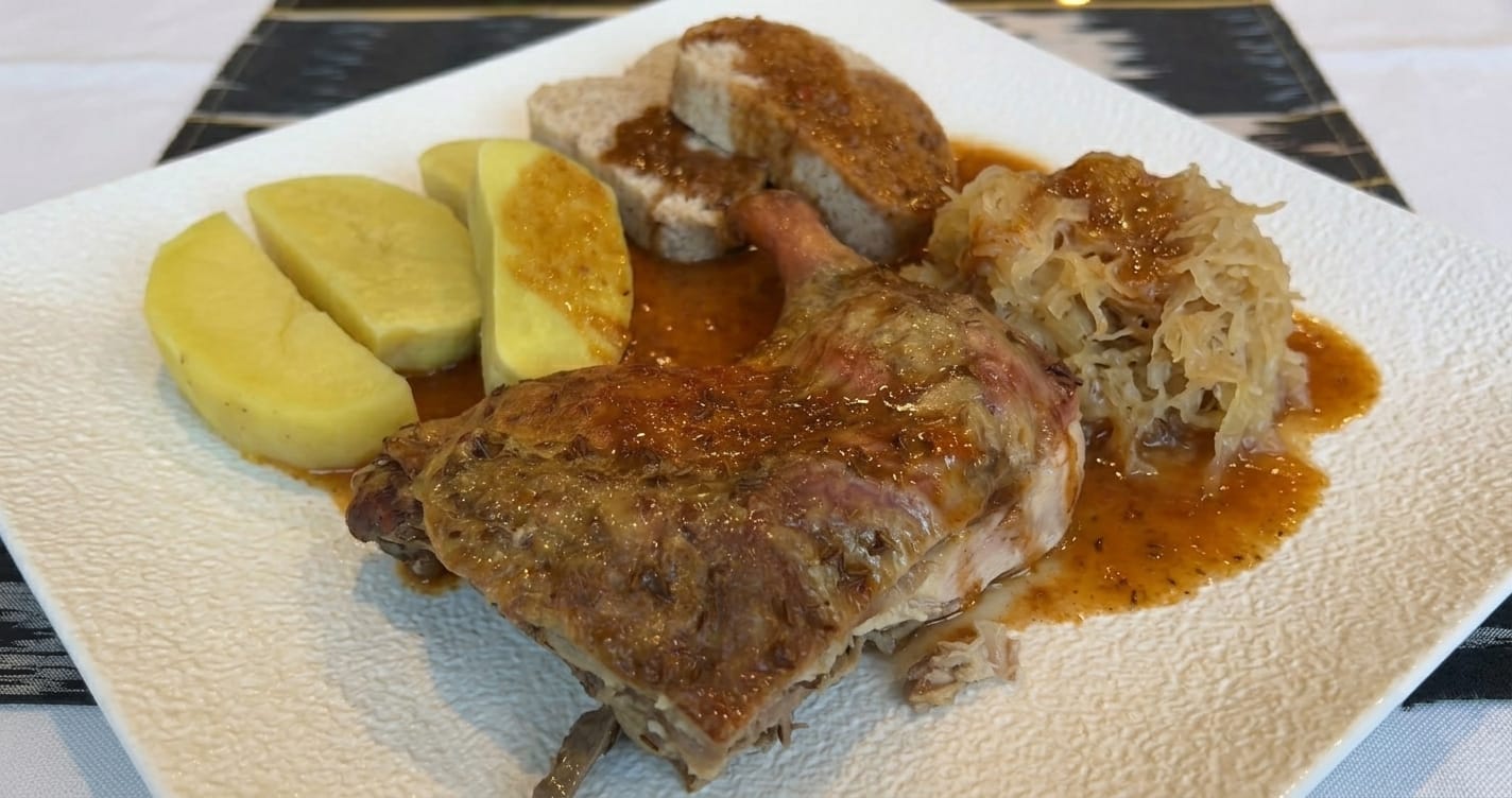 Authentic Czech food Philadelphia roasted duck at Perfect Together Restaurant